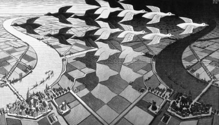 Creidts: M. C. Escher, "Giorno e Notte", 1938